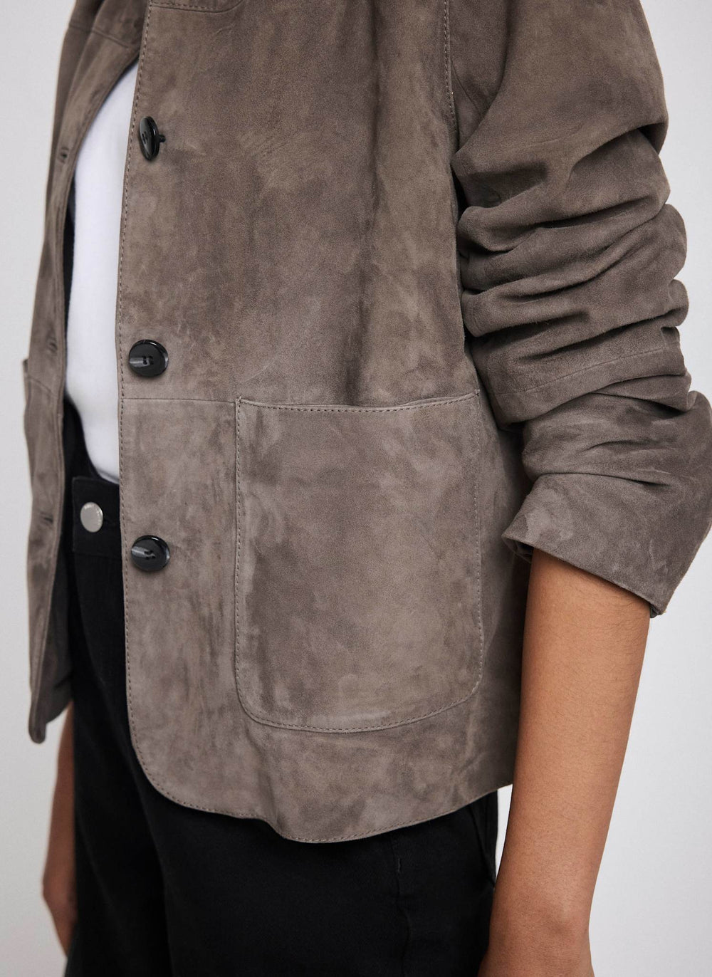 Grey Suede Jacket