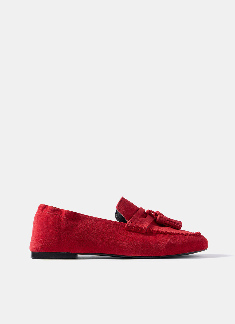 Indie Red Suede Loafers