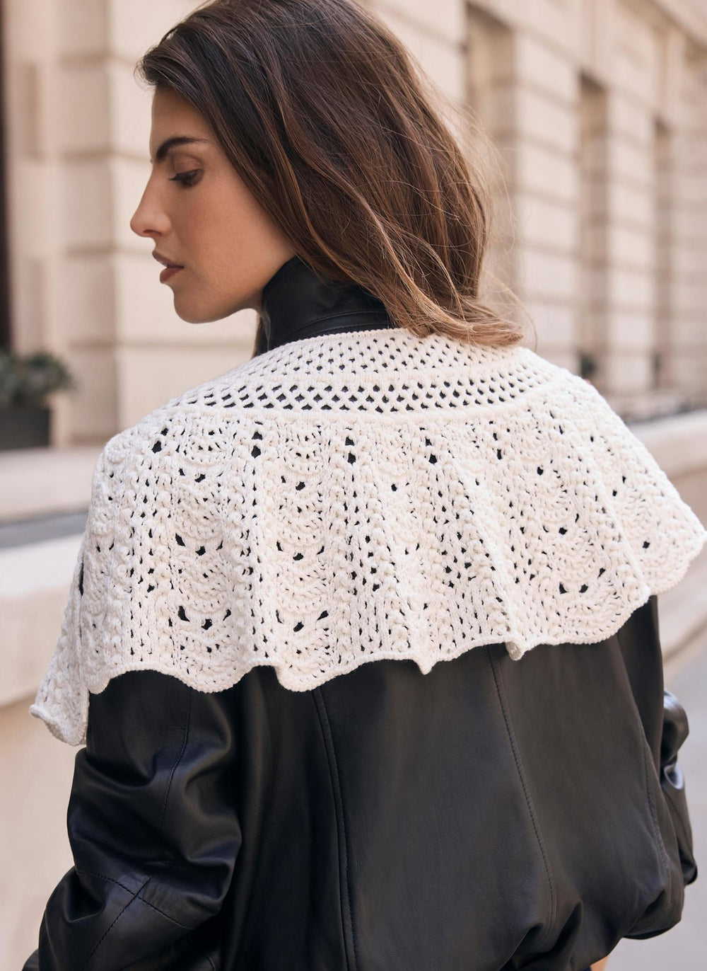 Cream Crochet Collar