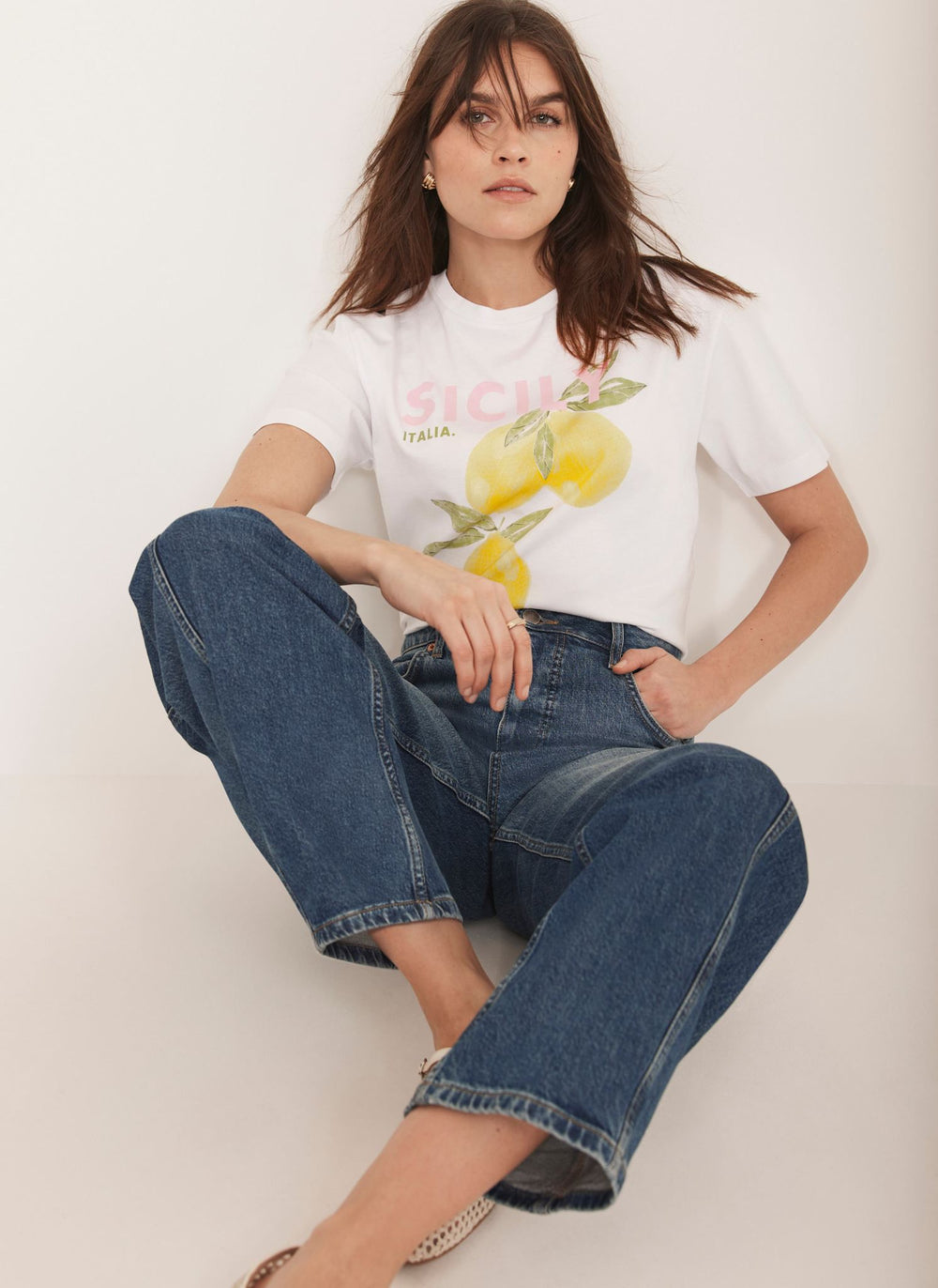 White Lemon Graphic T-Shirt