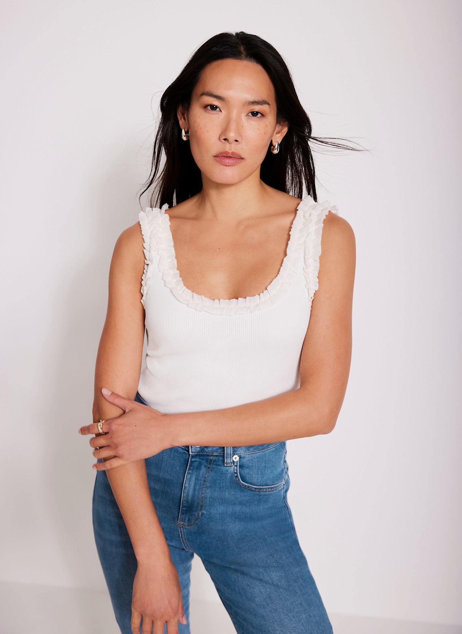 ruffle vest top