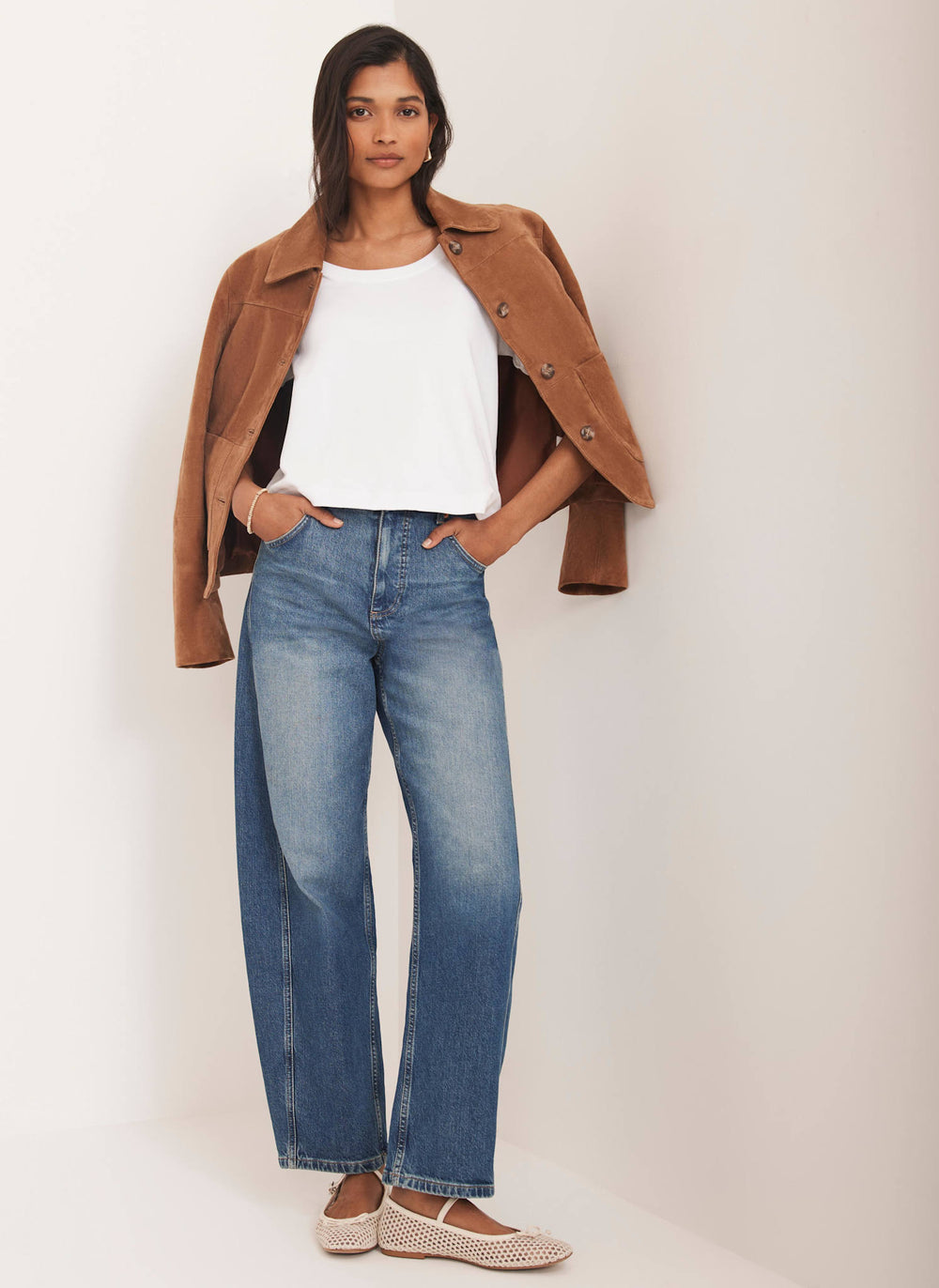 White Scoop Neck T-Shirt