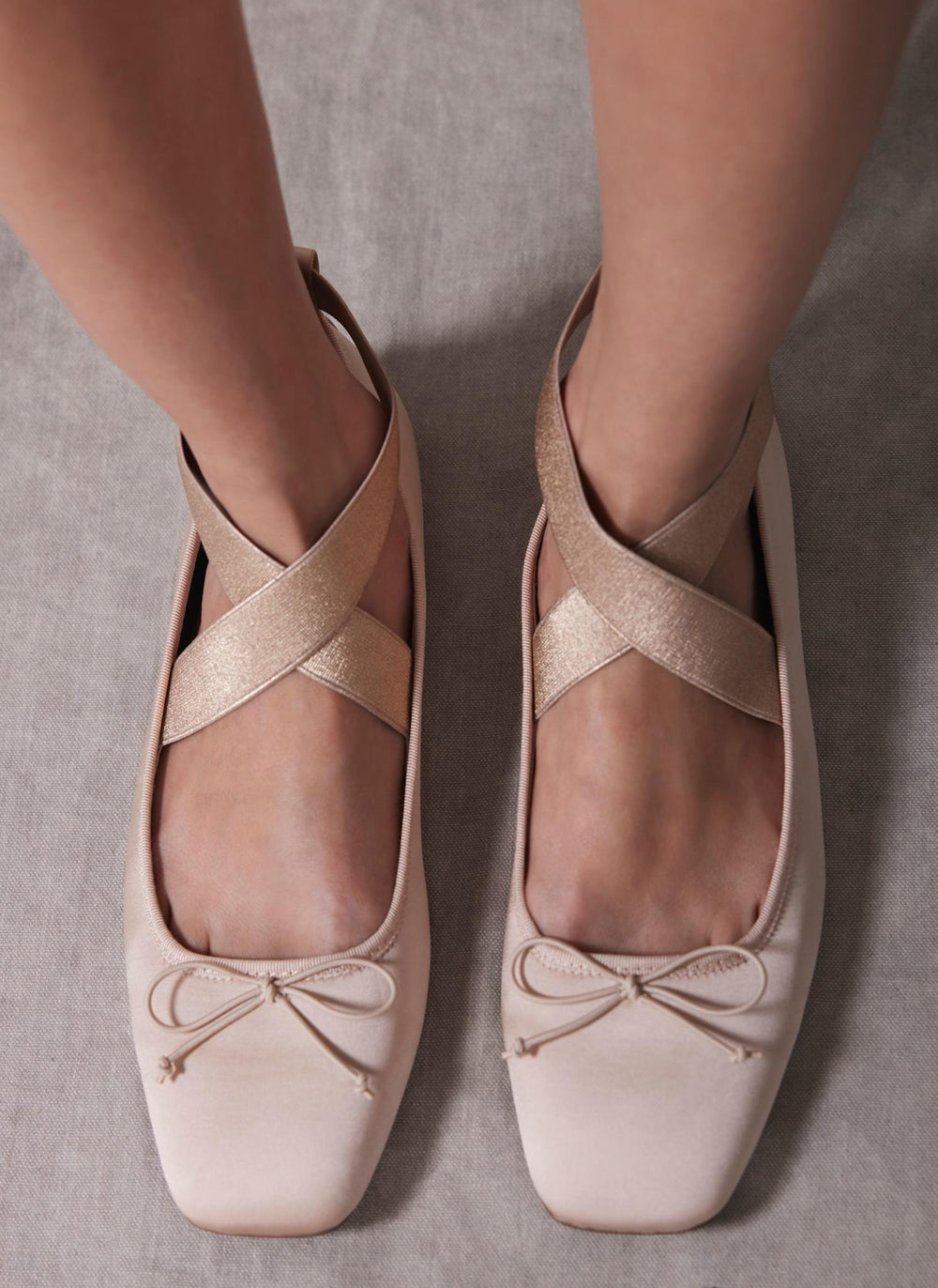 Kallie Pink Strappy Ballet Flats