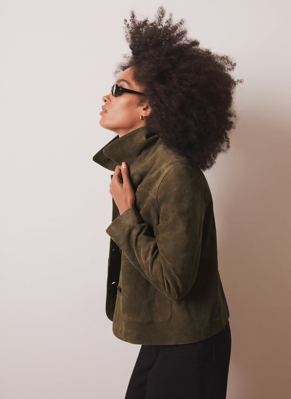 Khaki Suede Jacket
