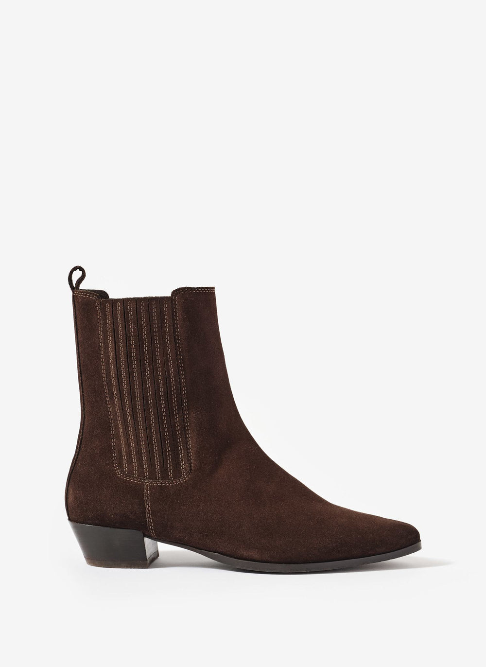 Kirsten Brown Suede Ankle Boots