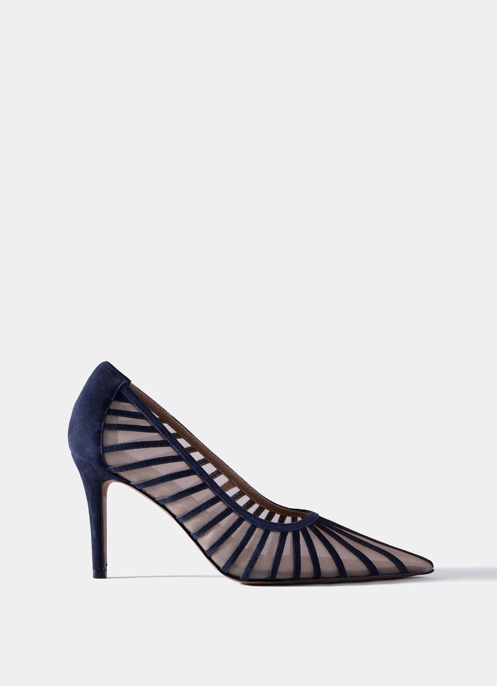 Kya Navy Caged Court Shoe