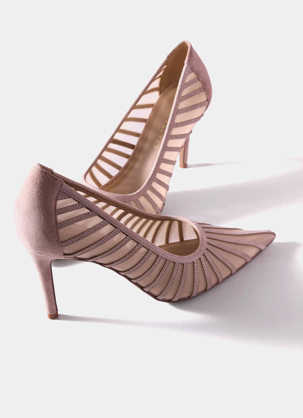 Kya Pink Caged Court Shoe
