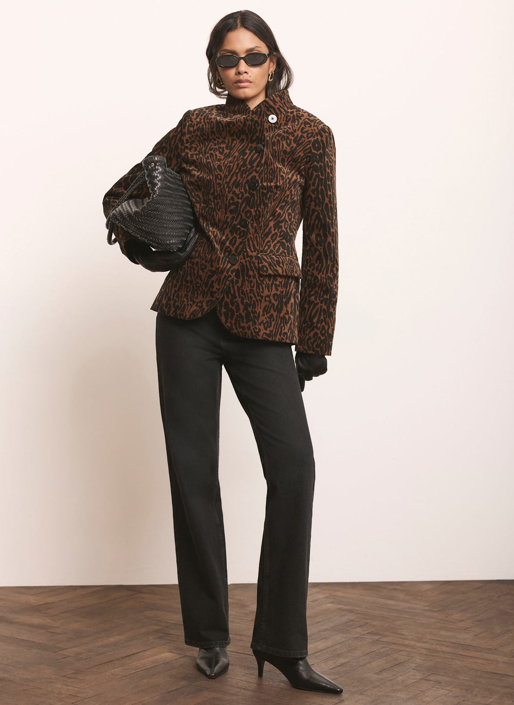 Leopard Print Velvet Jacket
