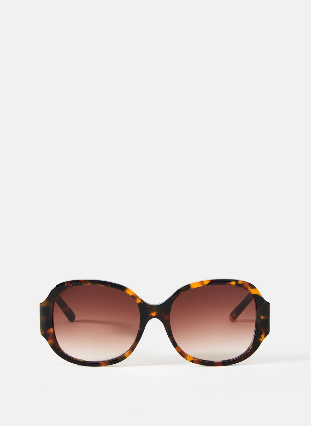 Brown Tortoiseshell Round Sunglasses