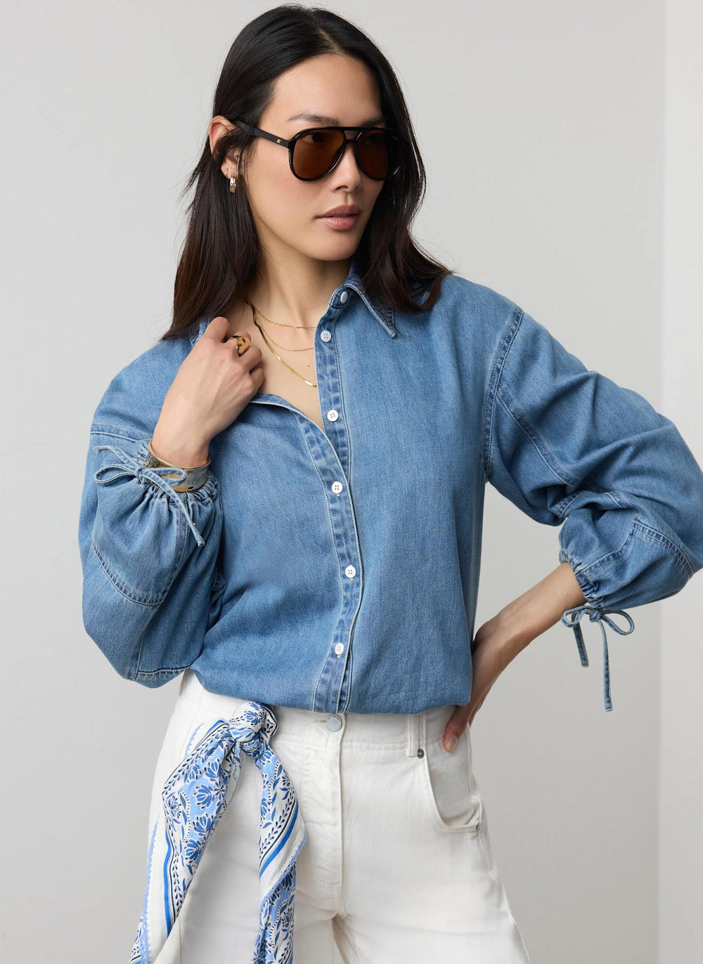 Mid Indigo Denim Shirt