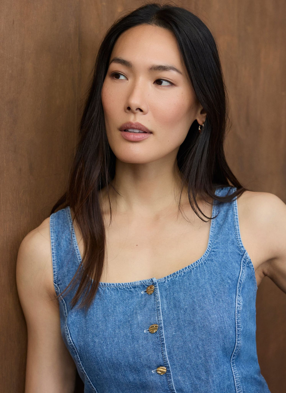 Mid Indigo Denim Top