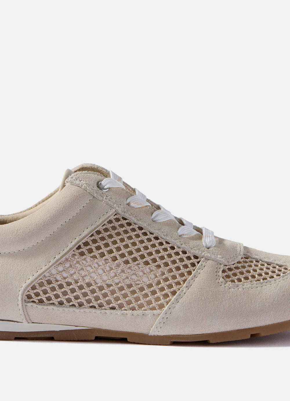 Myla Cream Suede Mesh Trainers