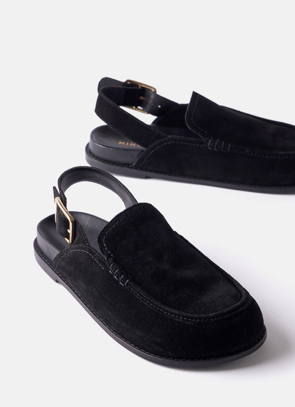 Nala Black Sling Back Clogs
