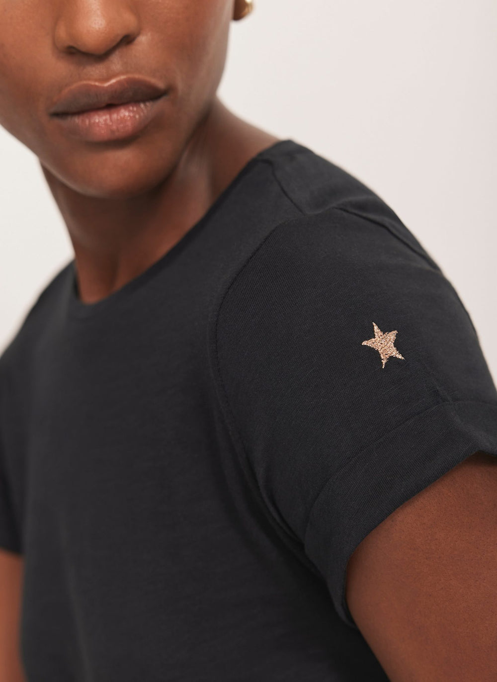 Navy Cotton Star T-Shirt