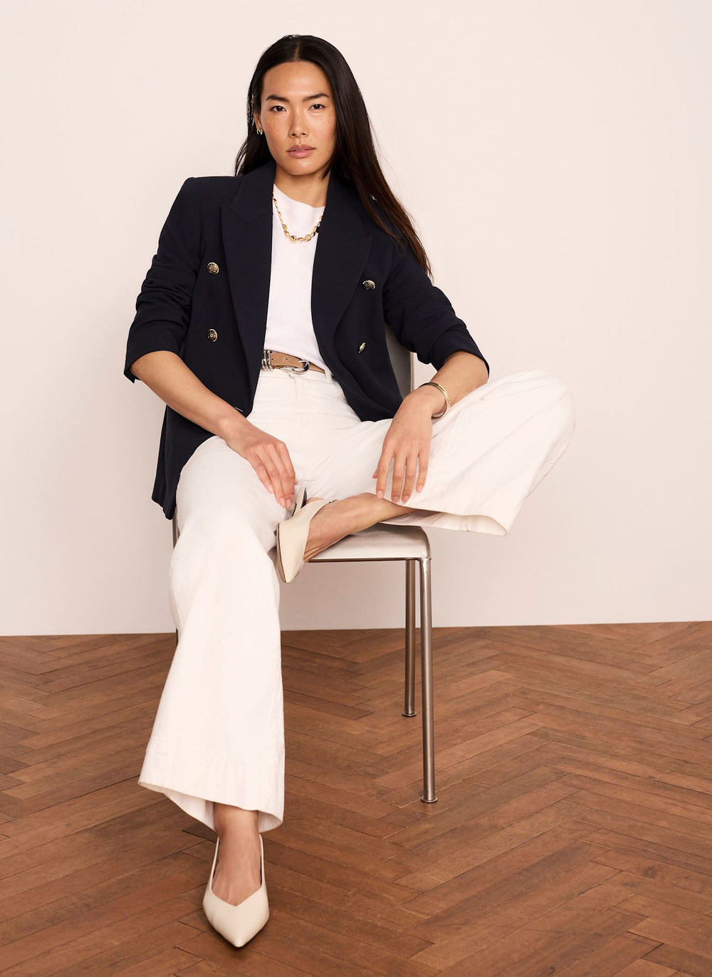 Navy Double Breasted Blazer