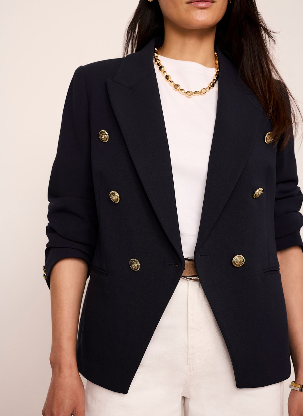 Navy Double Breasted Blazer