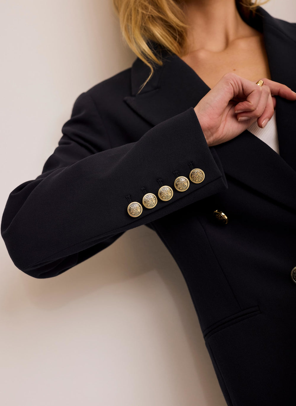 Navy Double Breasted Blazer