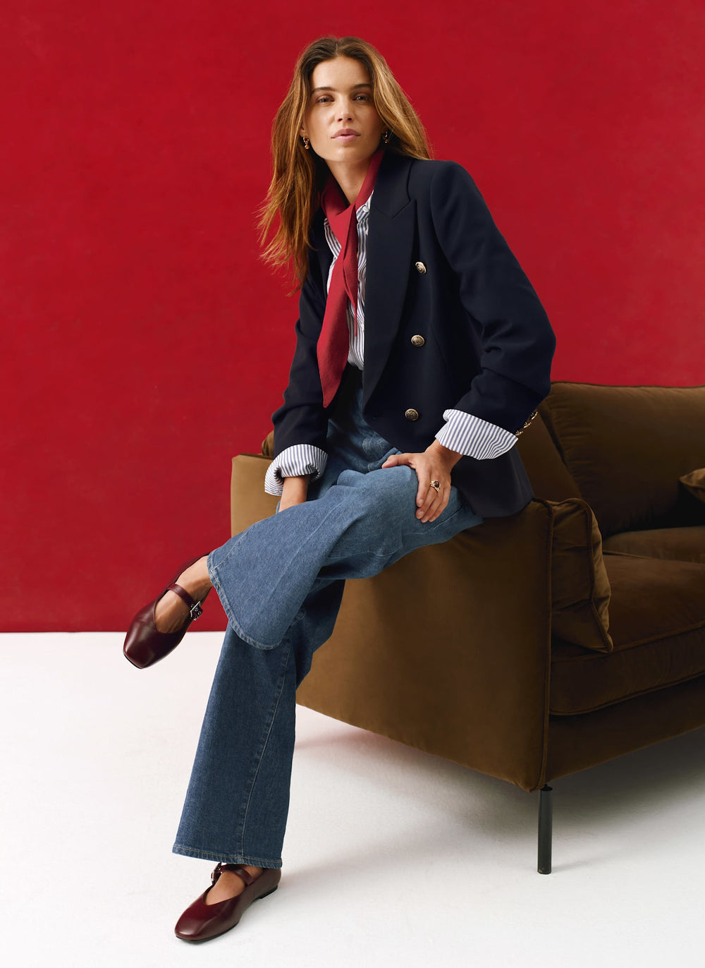 Navy Double Breasted Blazer