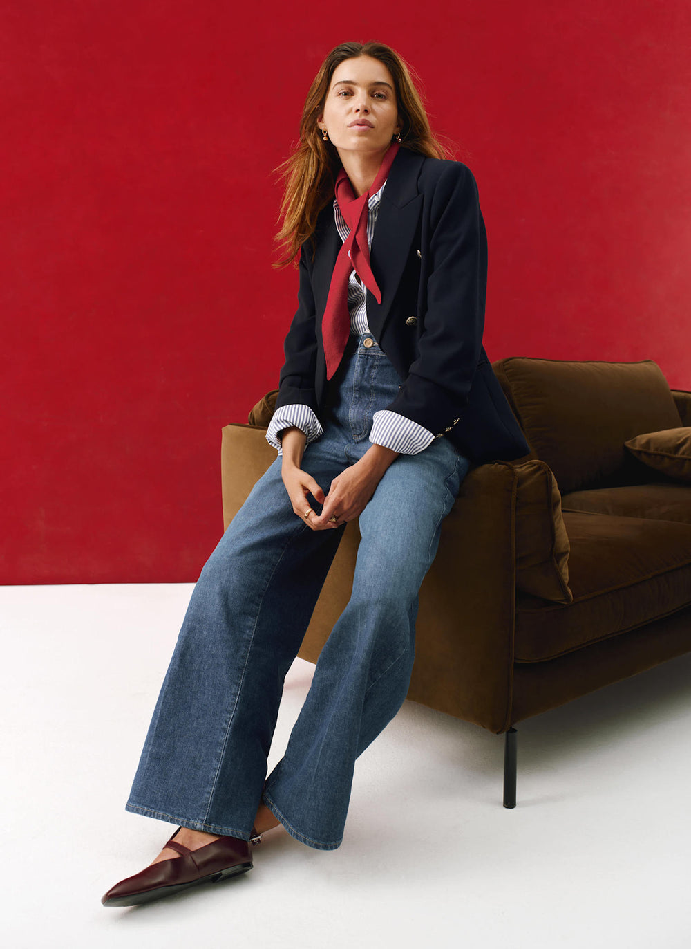 Navy Double Breasted Blazer