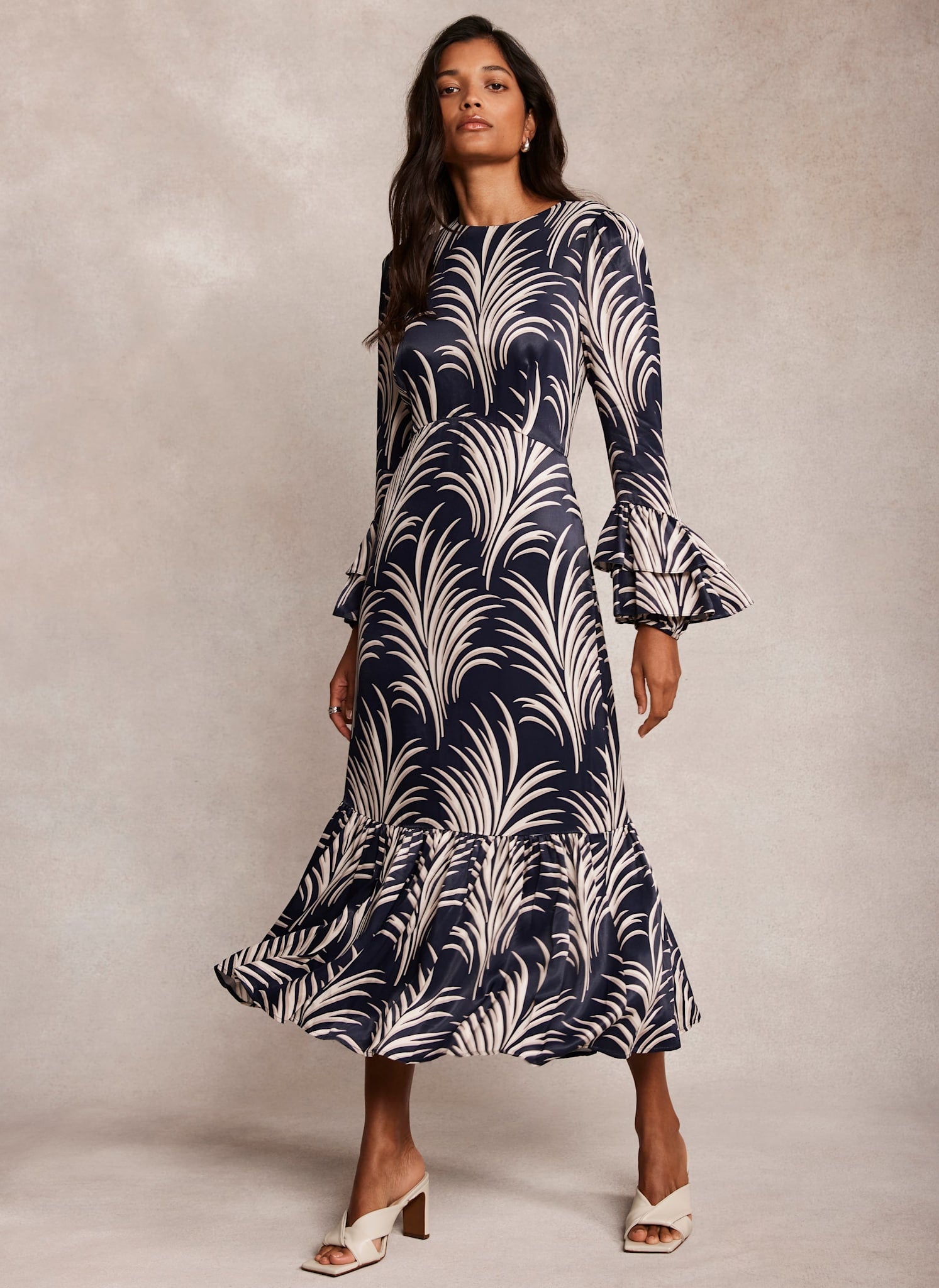 Deeva Midi Dress in Print main image 0