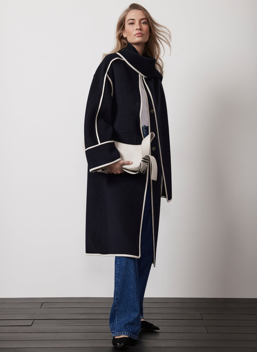 Mint velvet sale navy coat