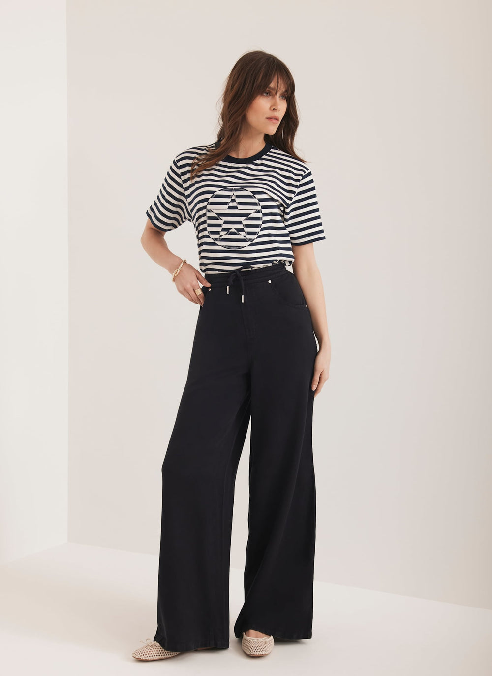 Navy Striped Star T-Shirt