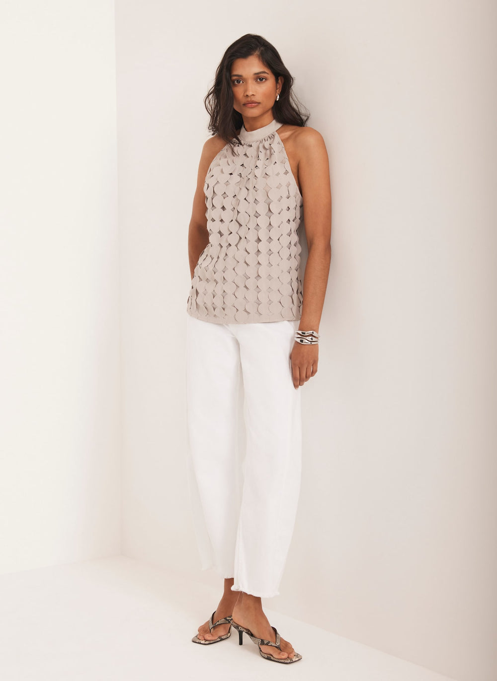 Neutral Disc Halter Top