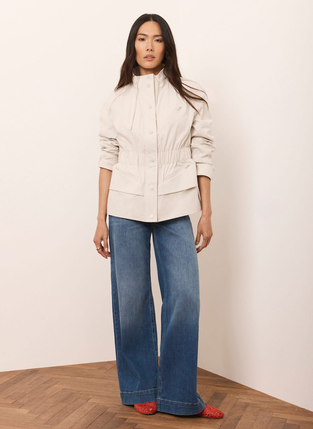 Neutral Drawstring Jacket