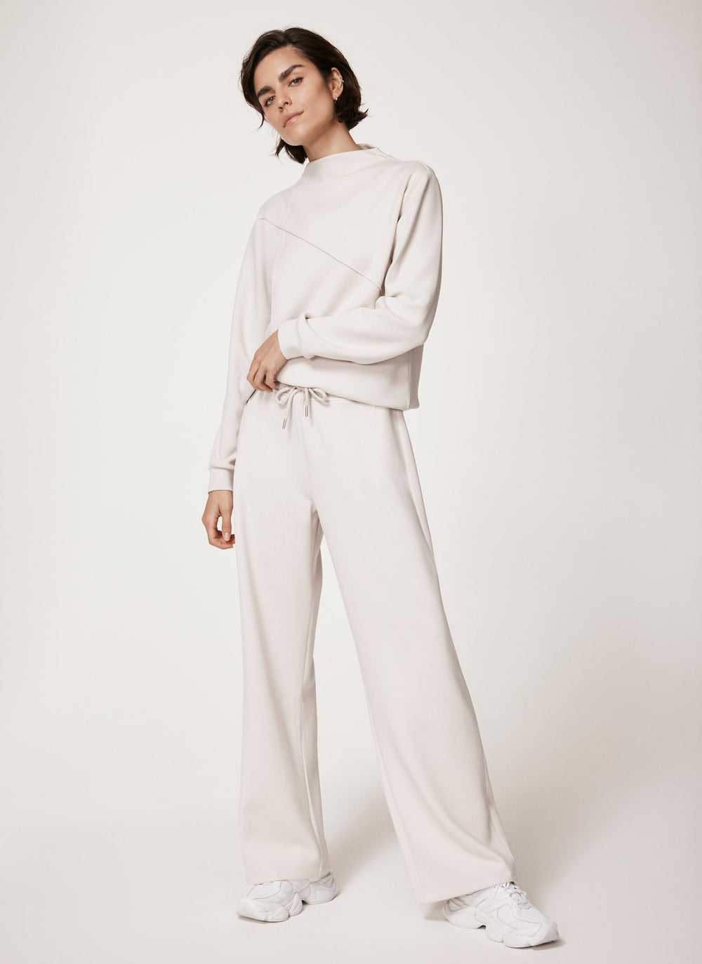 Neutral High Neck Softluxe Sweatshirt