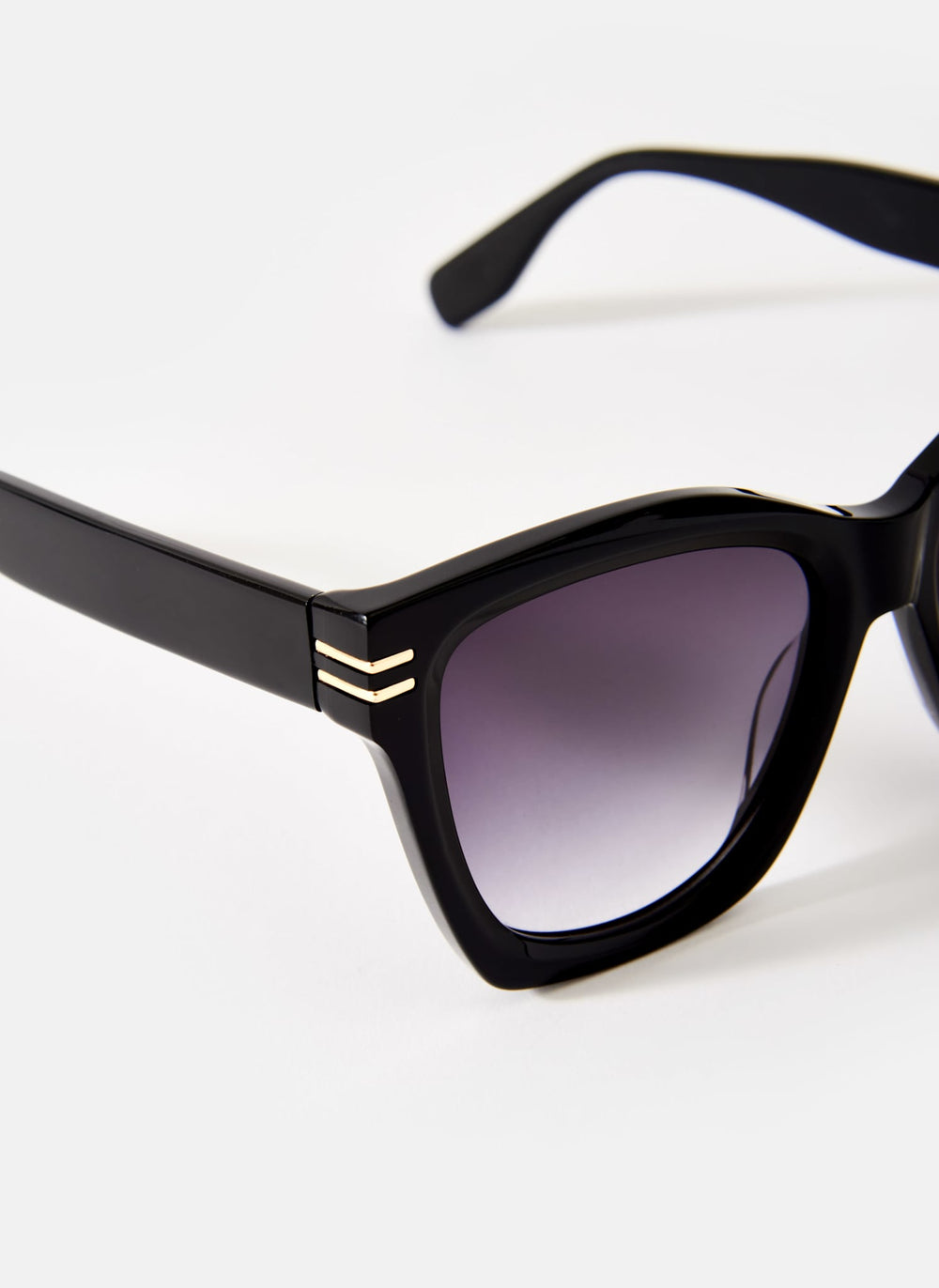 Black Oversized Cat Eye Sunglasses