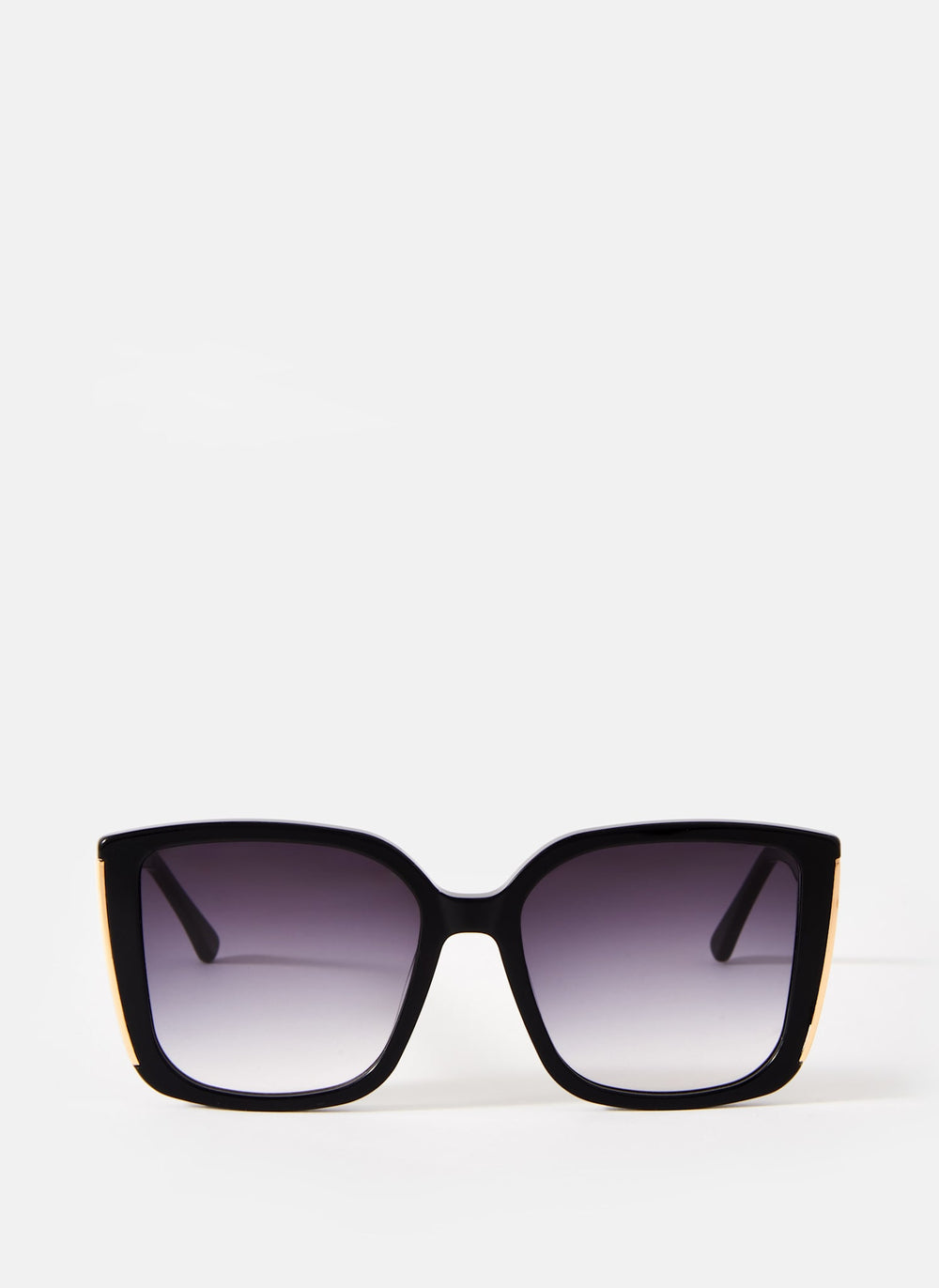 Black Oversized Cat Eye Sunglasses