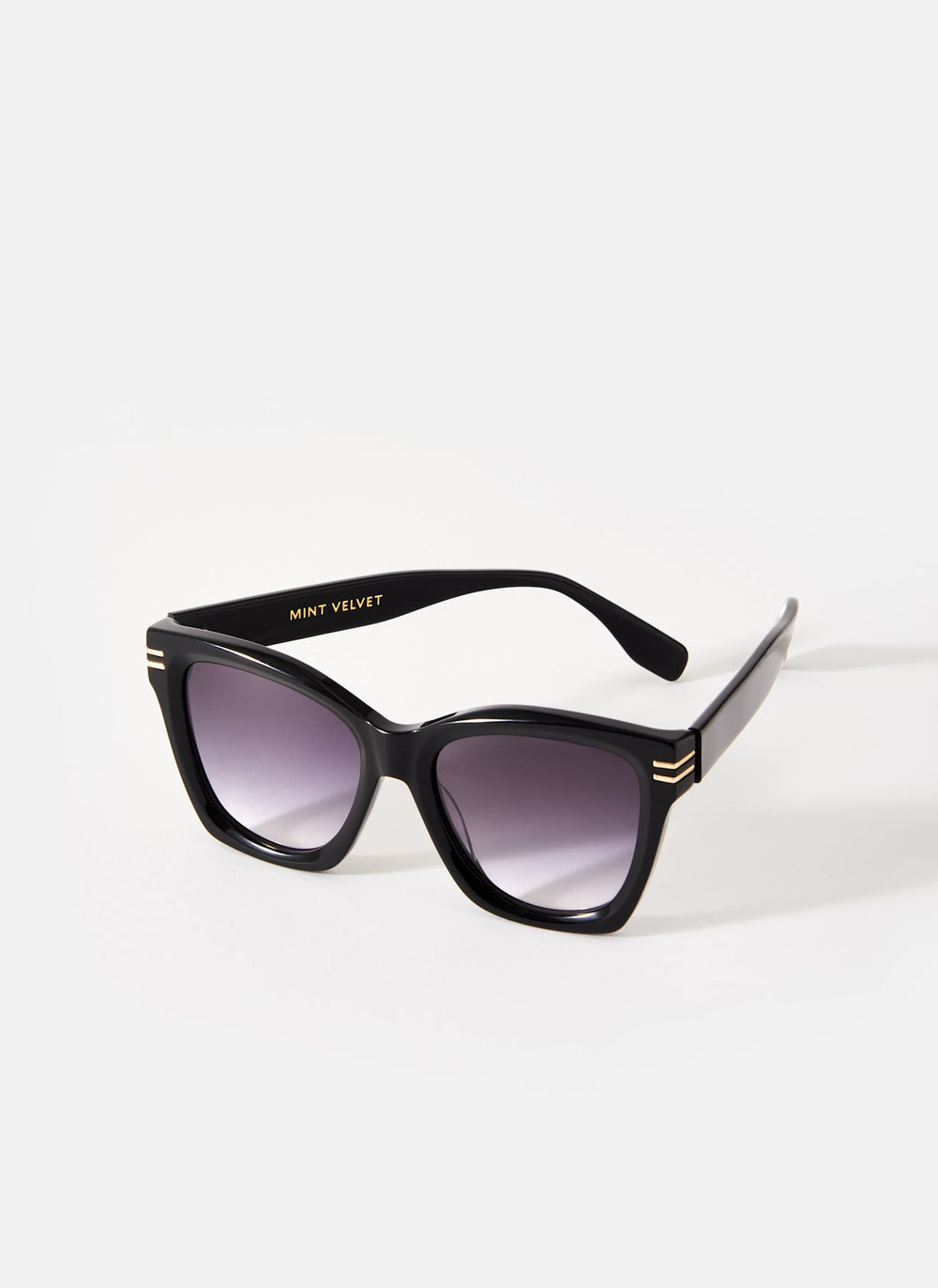 Black Oversized Cat Eye Sunglasses