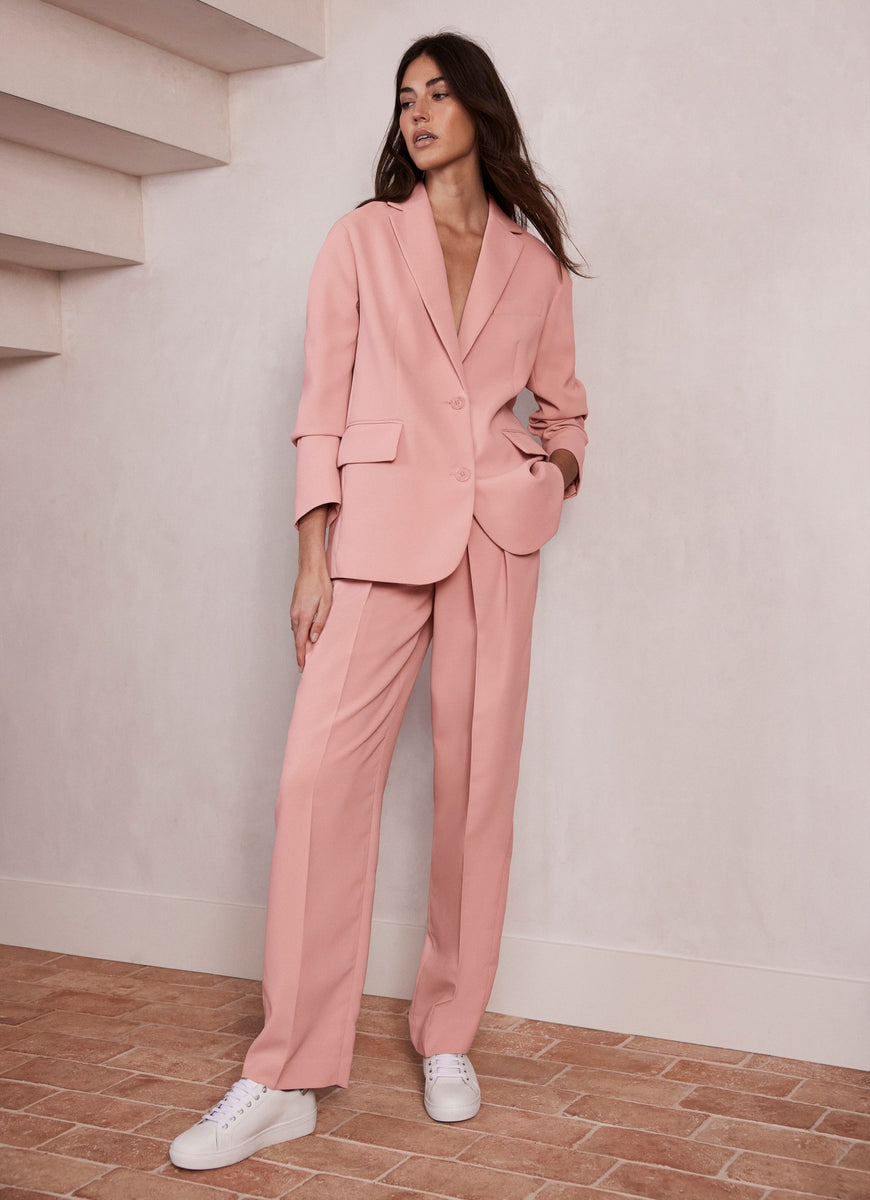ONLY Bright Pink Long Sleeve Oversized Blazer