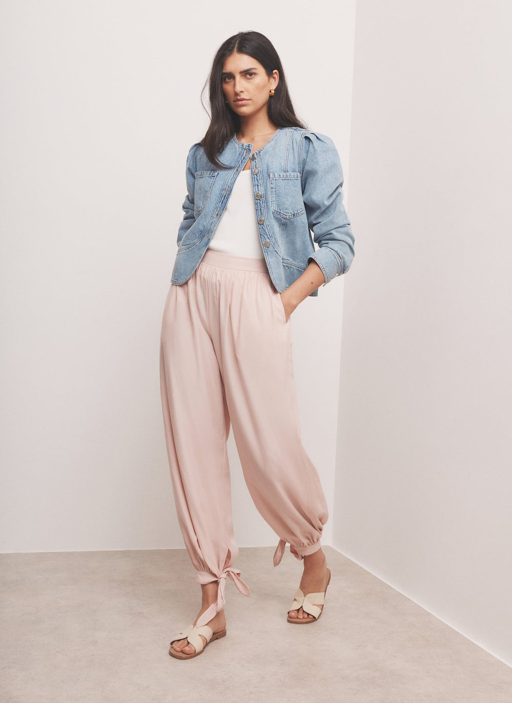 Pink Soft Balloon Trousers