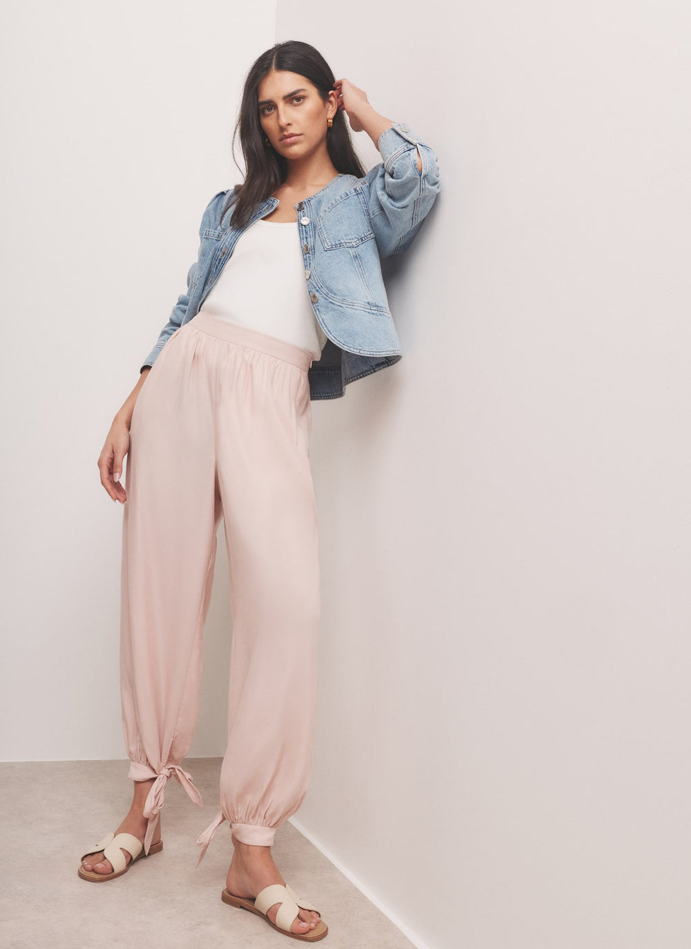 Pink Soft Balloon Trousers