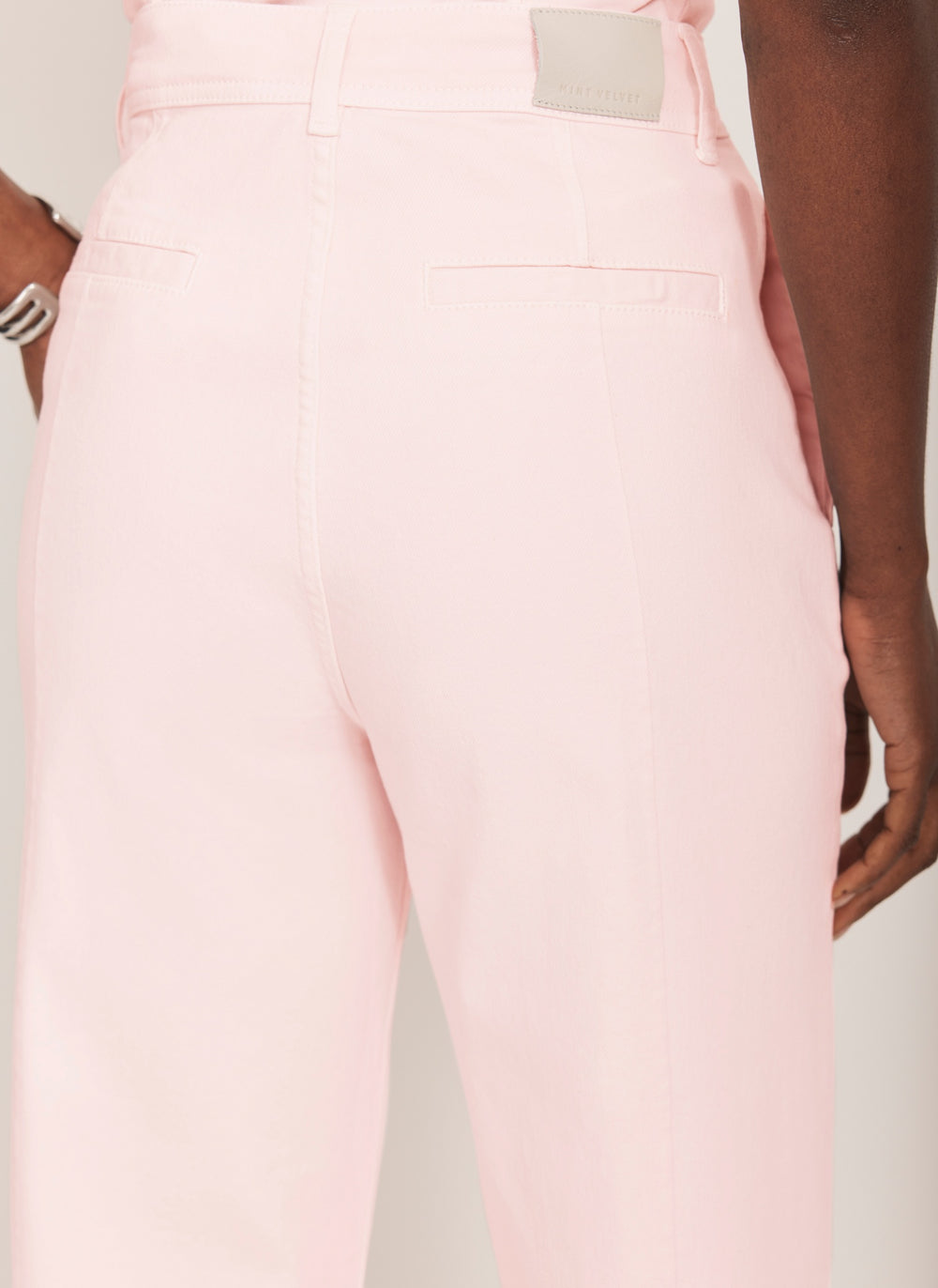 Pink Wide Leg Jeans
