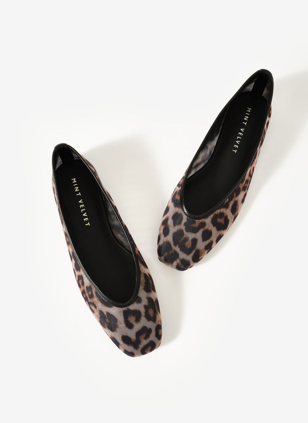 Piper Leopard Print Mesh Ballet Flat
