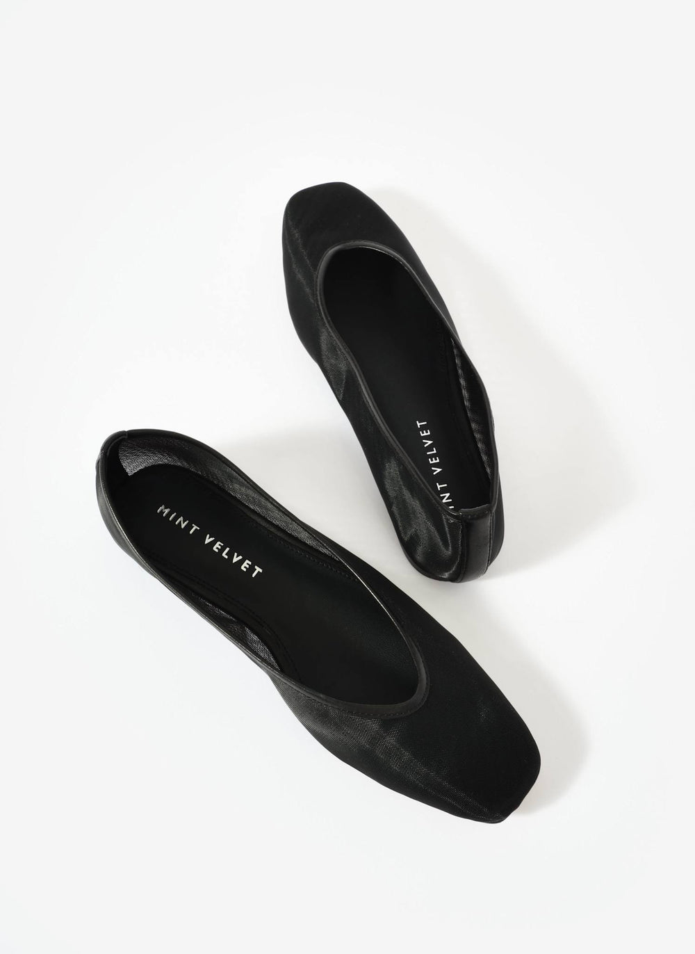 Piper Black Mesh Ballet Flat
