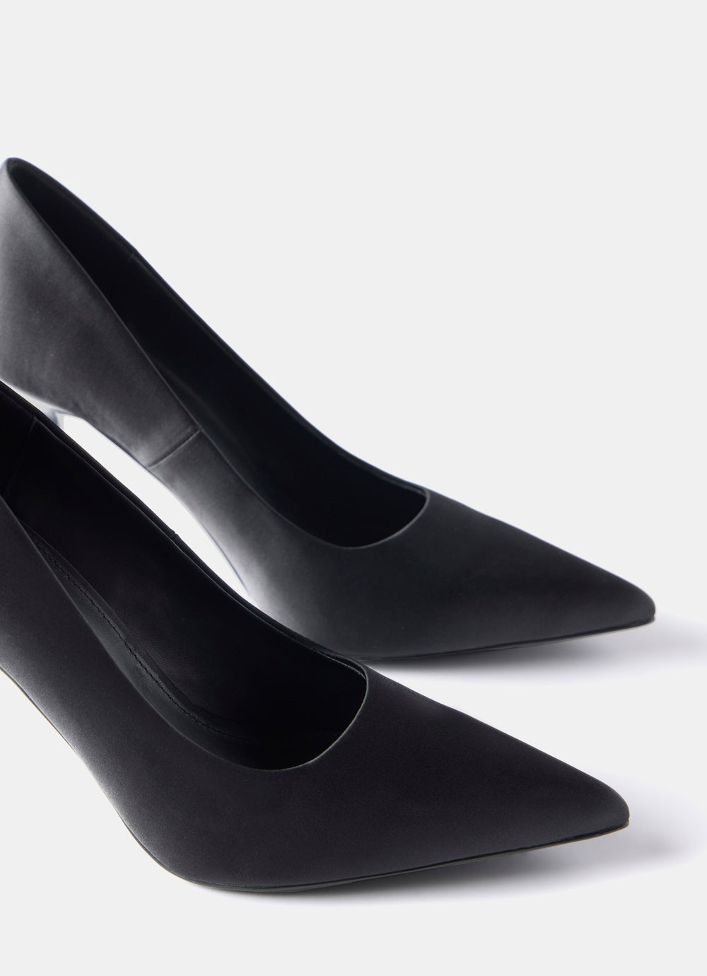 Pippa Black High Heel Court Shoes