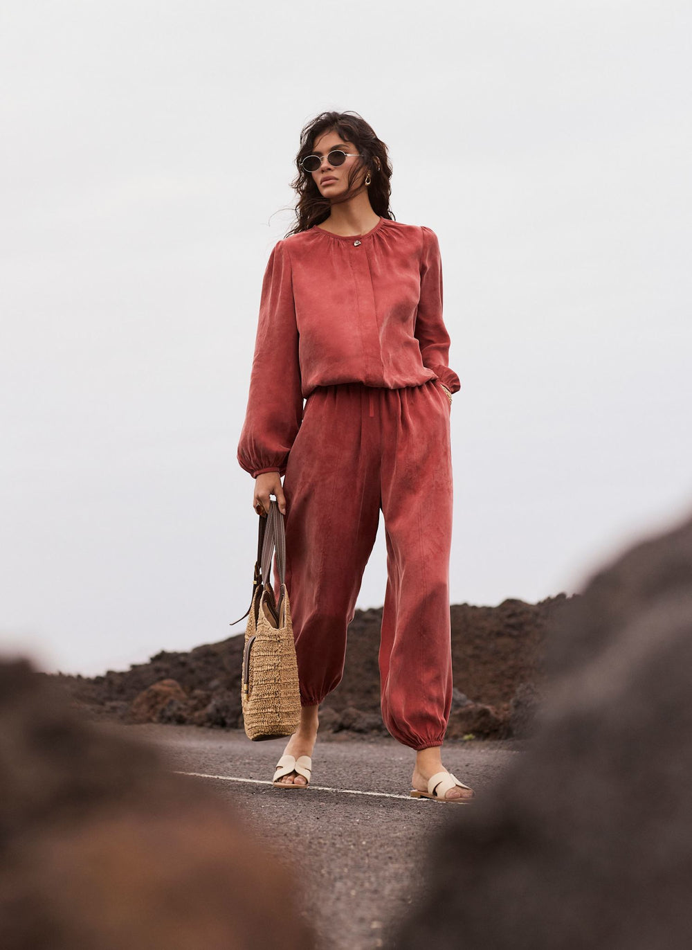 Rust Red Balloon Trousers