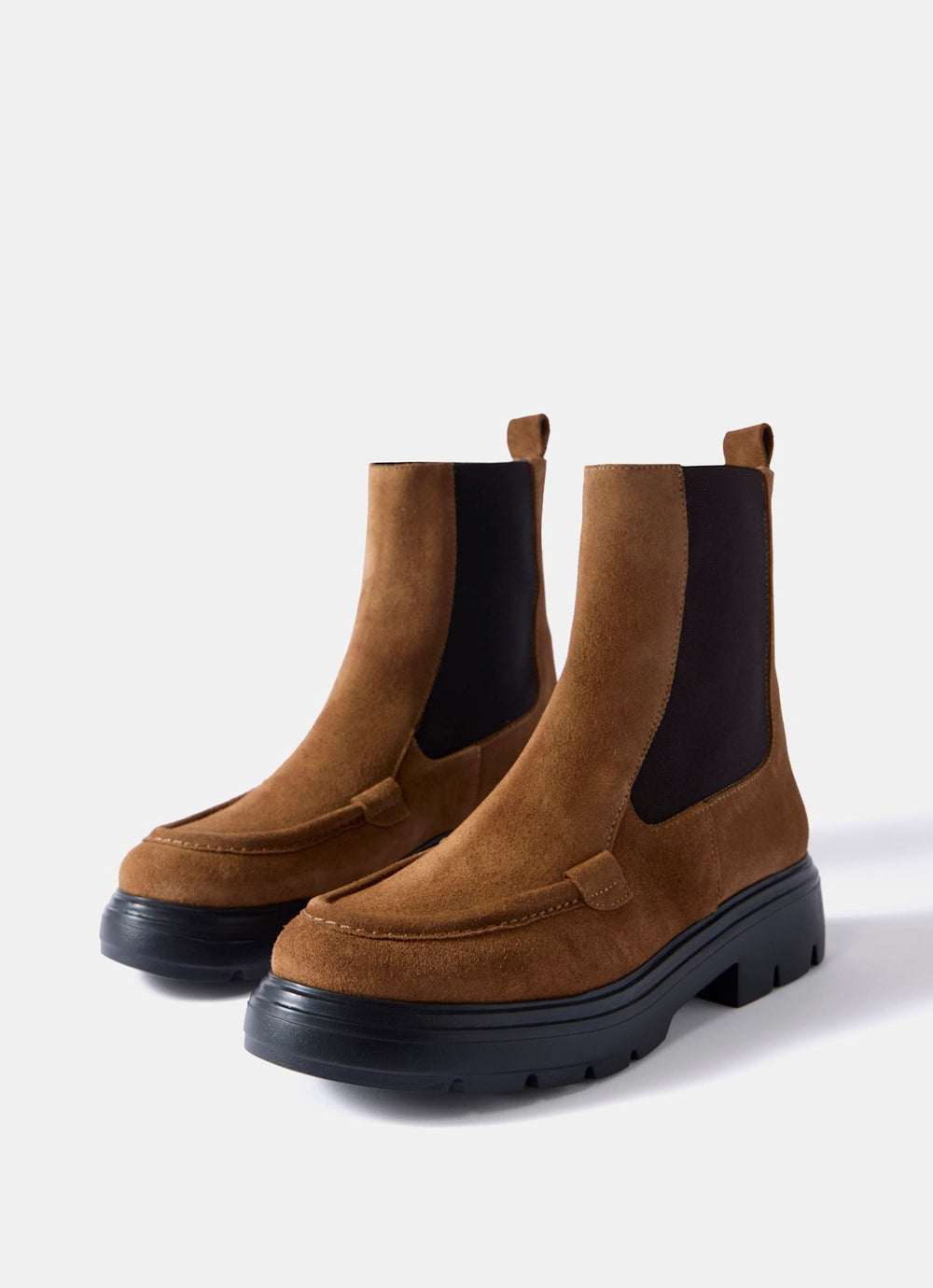 Reece Tan Suede Chelsea Boots