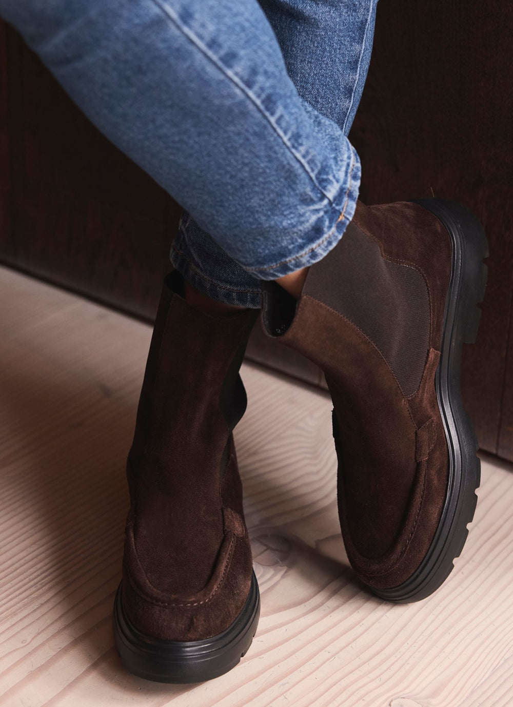 Reece Brown Suede Chelsea Boots