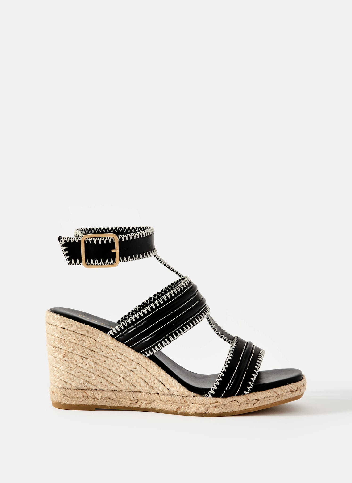 dv8 blythe whipstitch wedge bootie