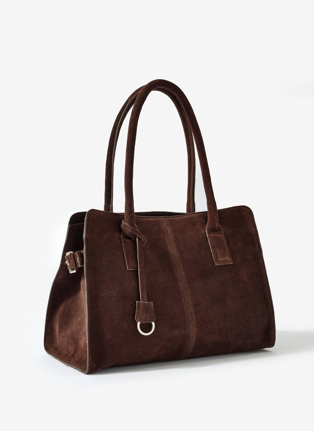 Rue Brown Suede Tote Bag