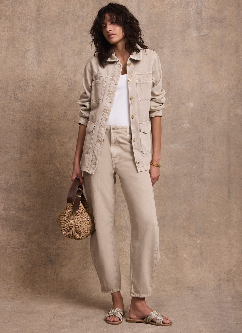 Neutral Balloon Popper Jeans