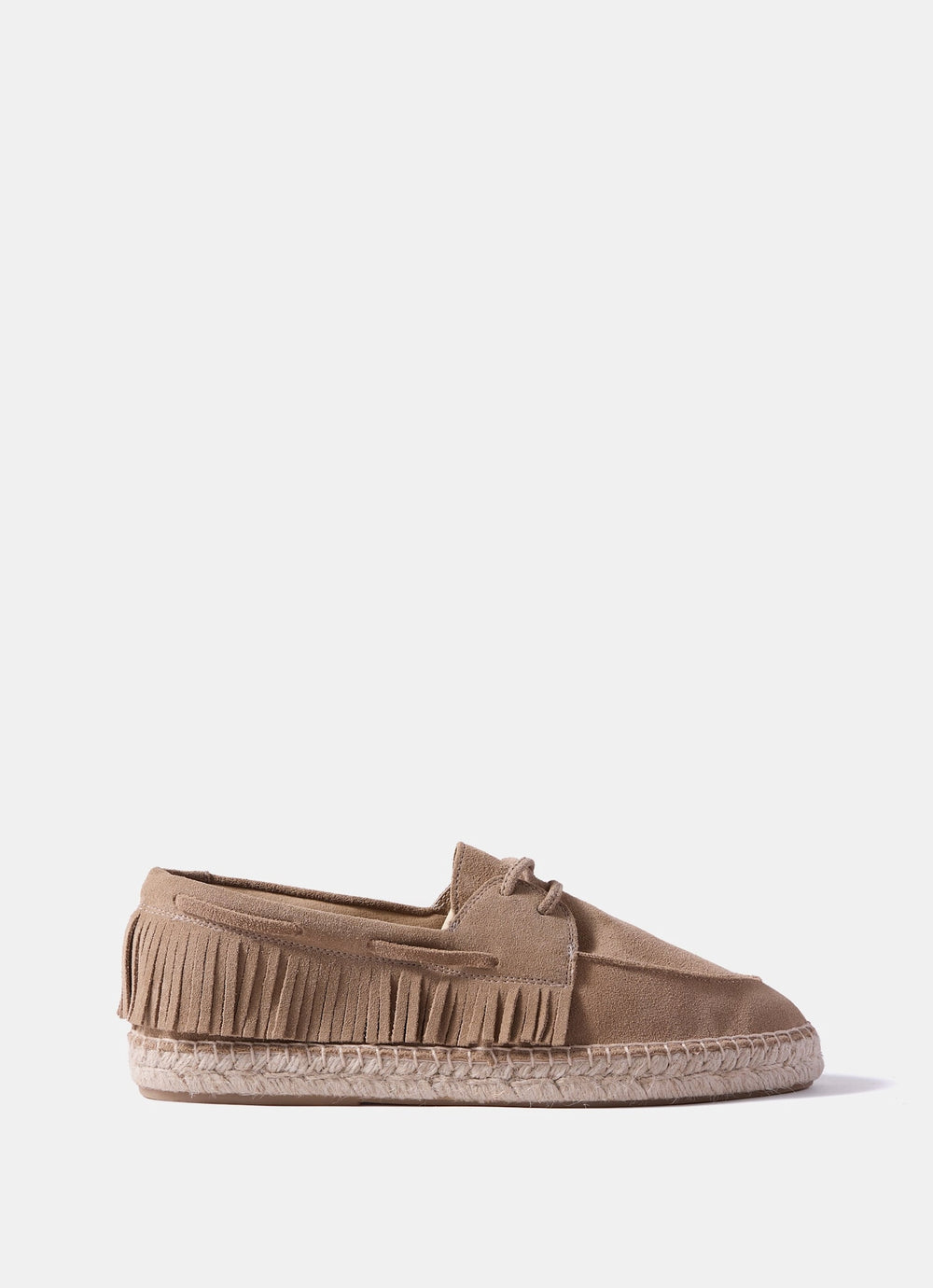 Shani Neutral Suede Espadrille Shoes