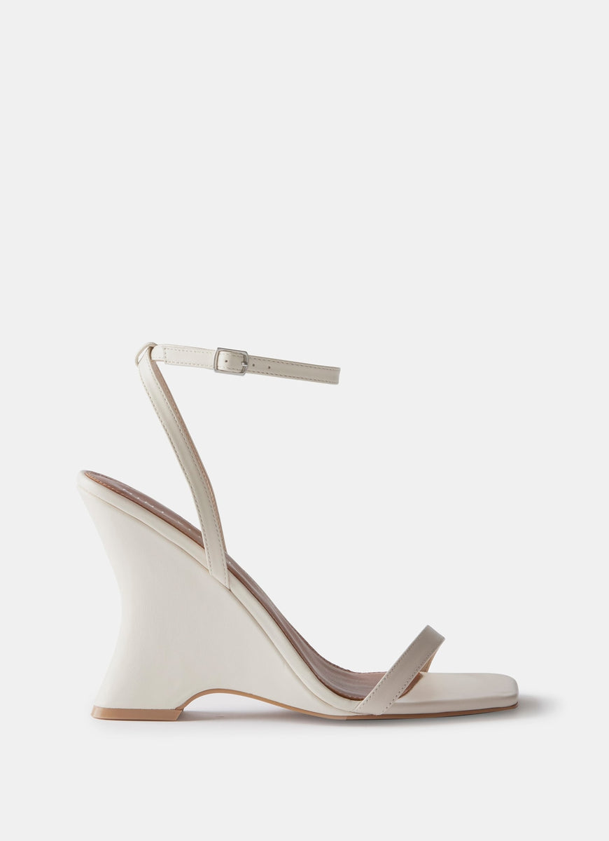Cream Wedge Heels â Mint Velvet
