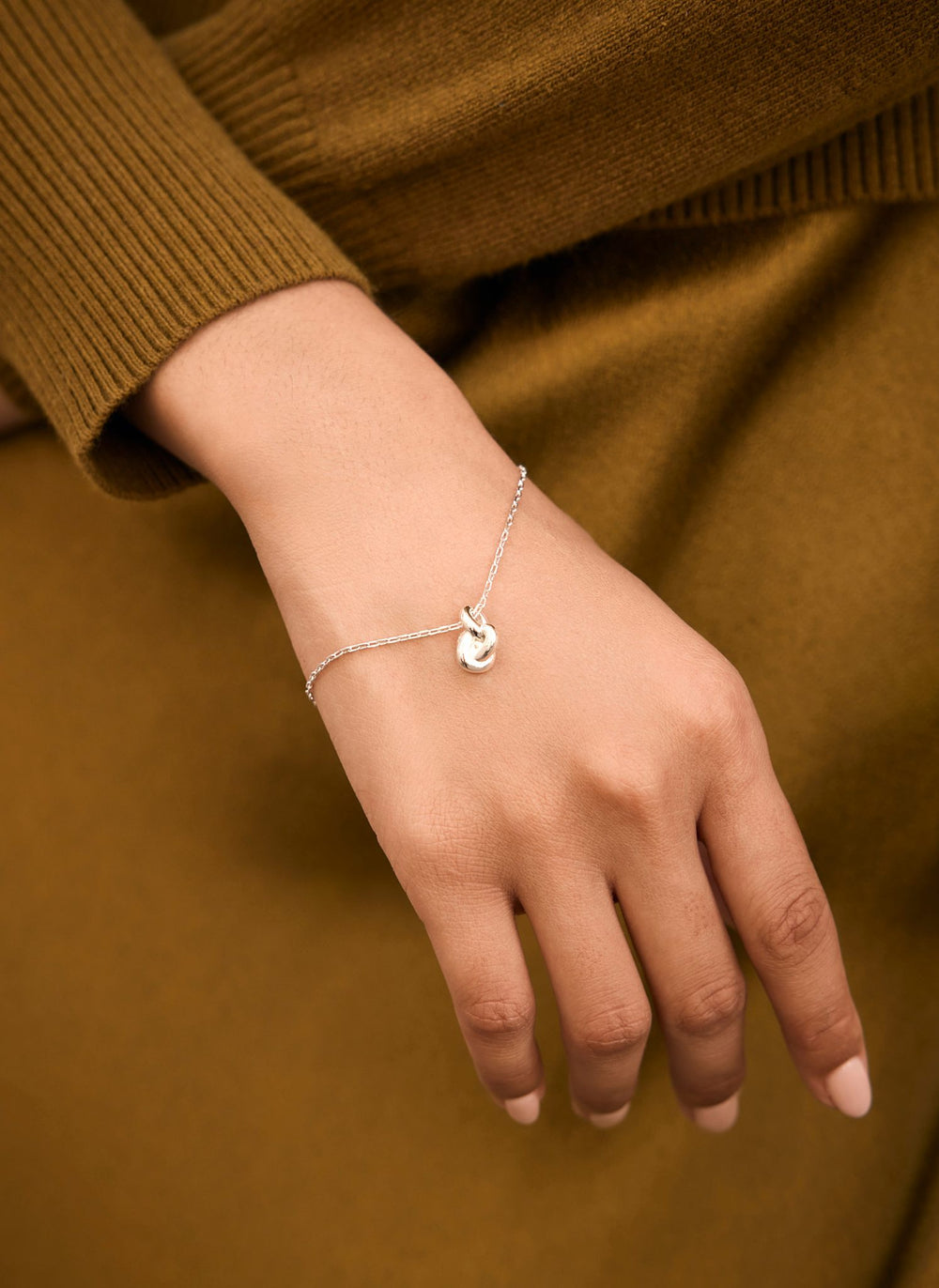 Silver Plated Knot Bracelet
