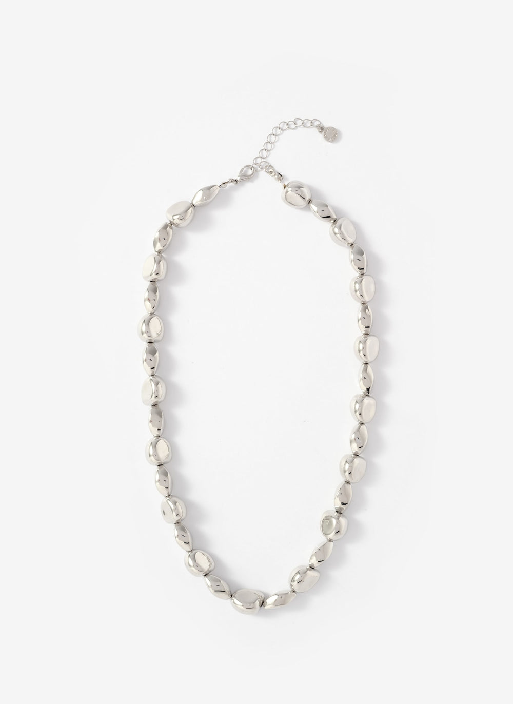 Silver Tone Beaded Necklace