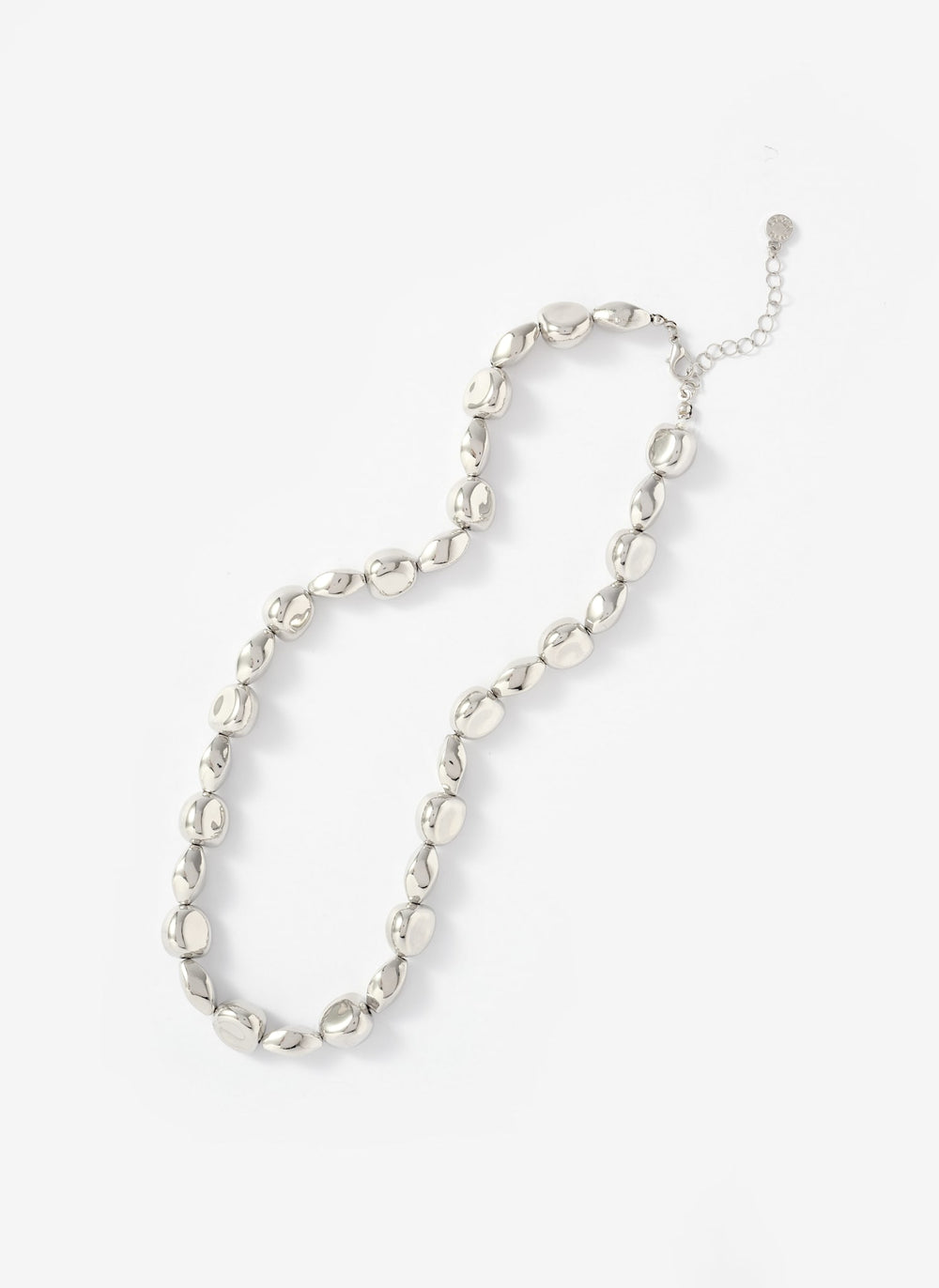 Silver Tone Beaded Necklace